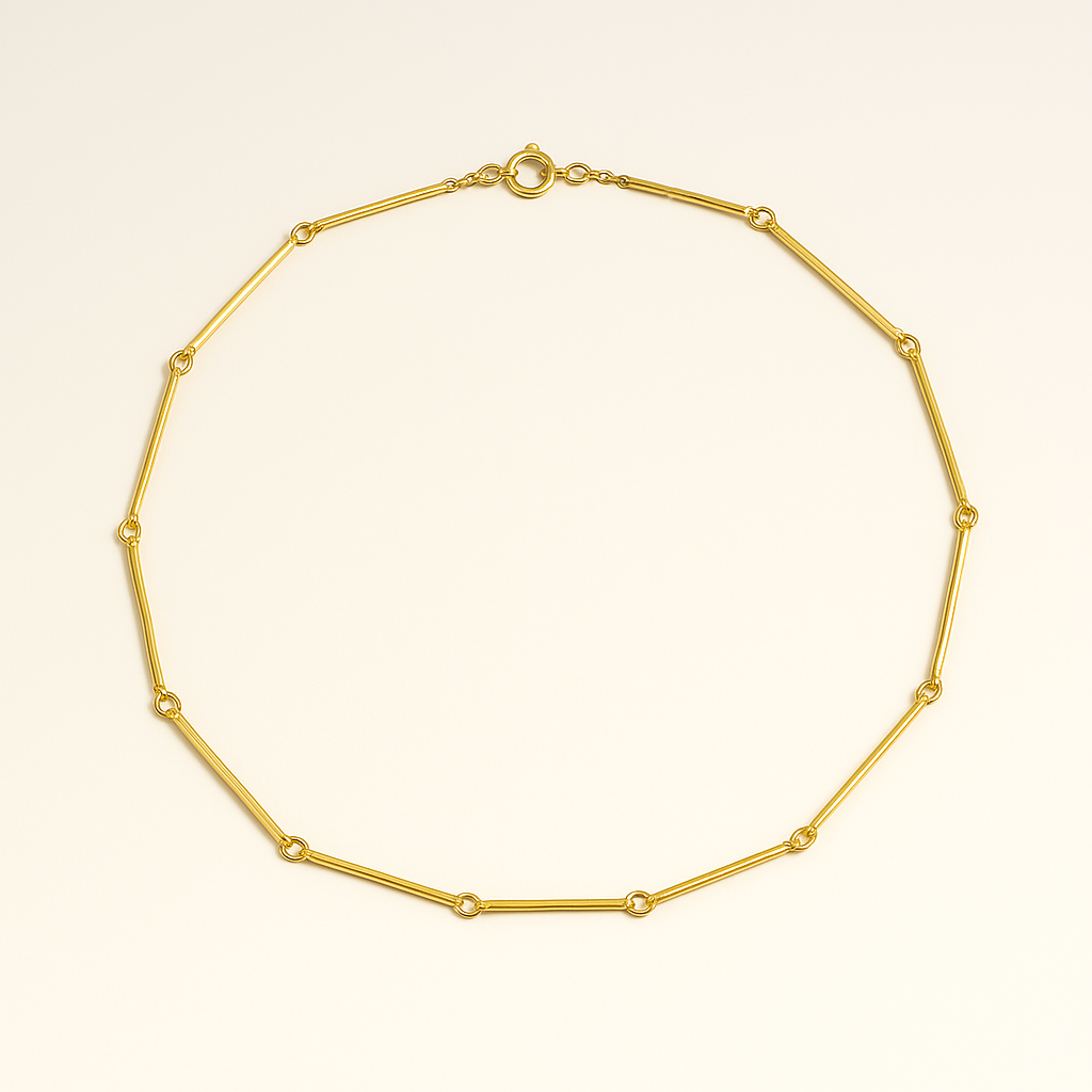 Sleek Gold Link Necklace