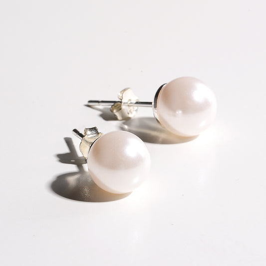 Glass Pearl Earring