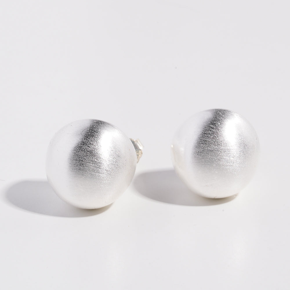 Brushed Sterling Silver Earring