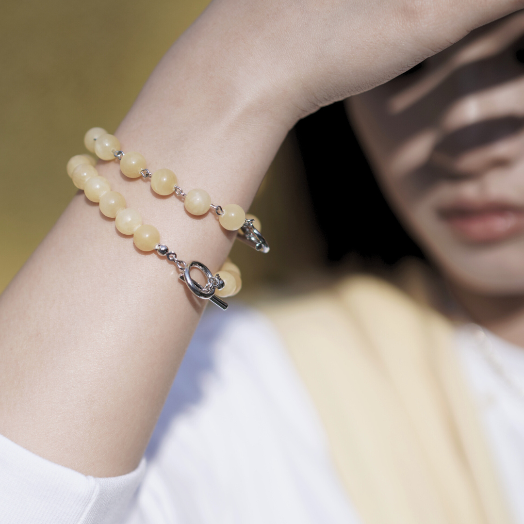 Yellow Topaz Beaded Bracelet