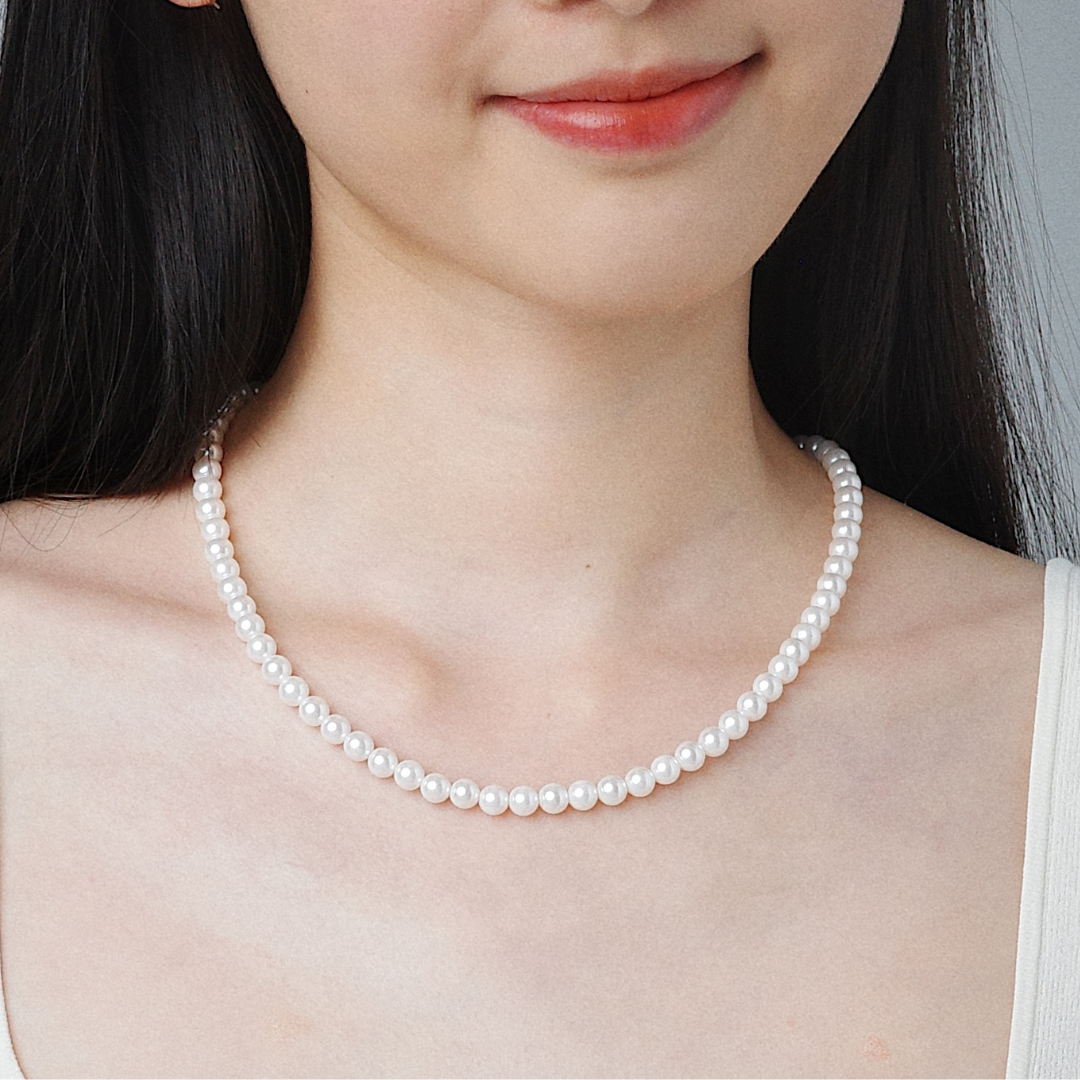 Glass Pearl Necklace