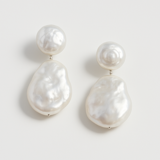 Baroque Pearl Drop Earring