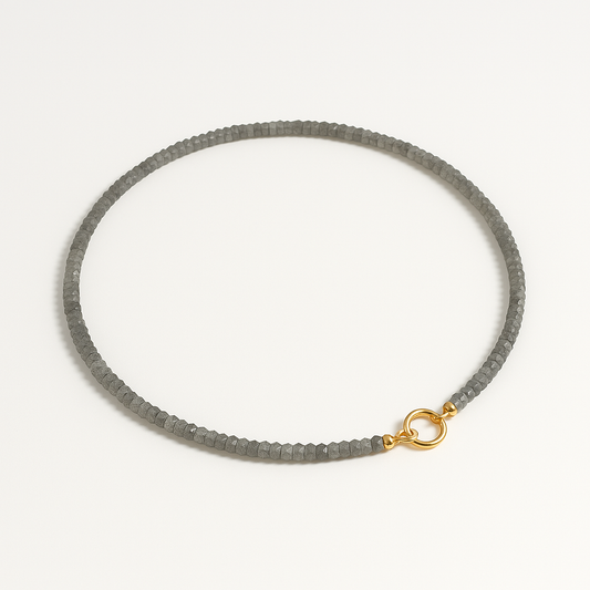 Faceted Labradorite Beaded Bracelet